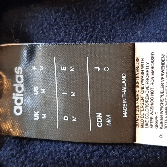 Adidas climaware Loose fitting track pants.  Medium, Dk blue, Elastic cu… - Picture 11 of 12